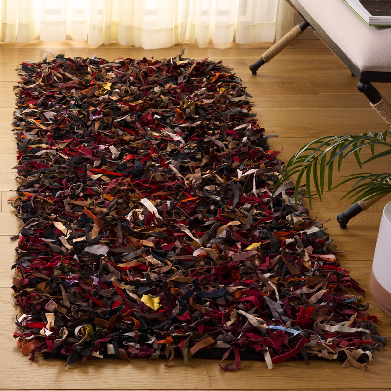 Tapis en cuir Godsey, Rond 4 pi