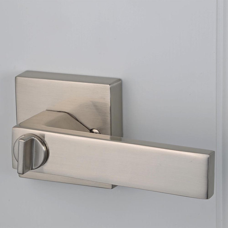 Karsen Privacy Reversible Door Lever, Satin Nickel