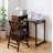 Bamboo Folding Desk, Foldable Desk For Small Space, Computer Desk With Hidden Storage And Built-In Socket, Mid Century Foldable Table For Home Office And Bedroom (Walnut Brown) ( Prime Big Deal Days )