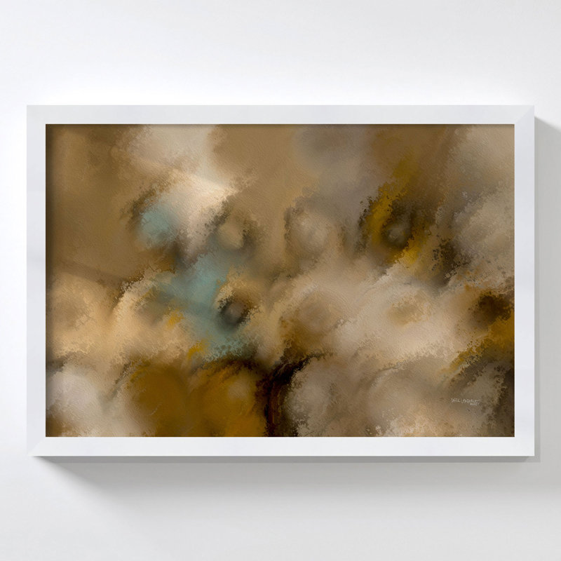 Luc 6h45. «Over débordement du cœur» par Mark Lawrence, H 21,5 po x l 27,5 po x P 0,75 po, Acrylique encadré, Noir