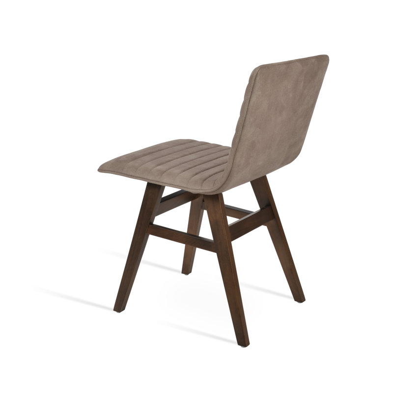 Chaise Paco, Café fumé, Noyer