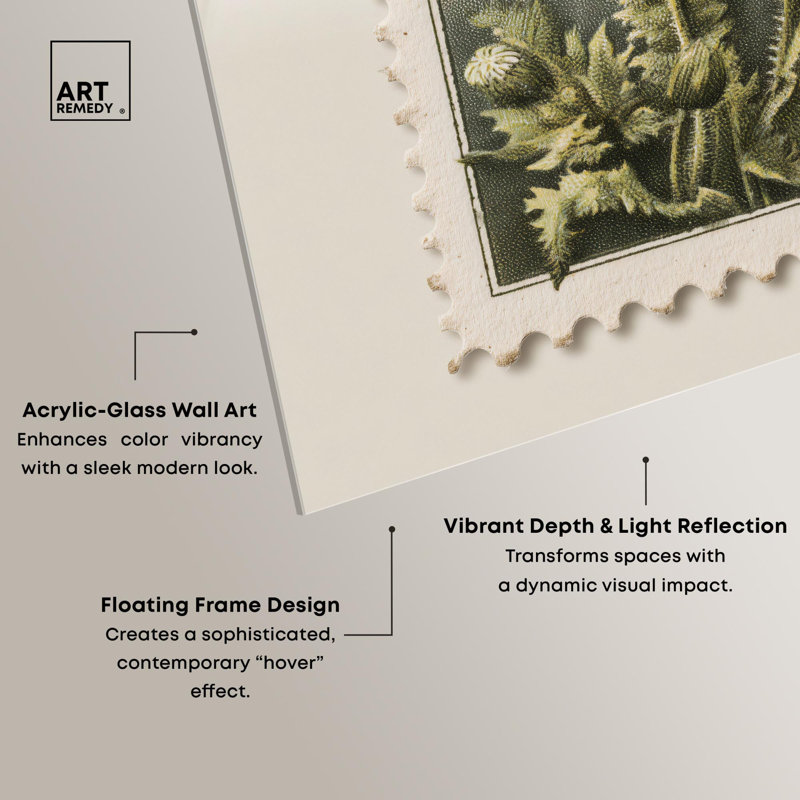 «Floral», art postal, reproduction d'art mignon par Art Remedy, H 12 po x l 12 po