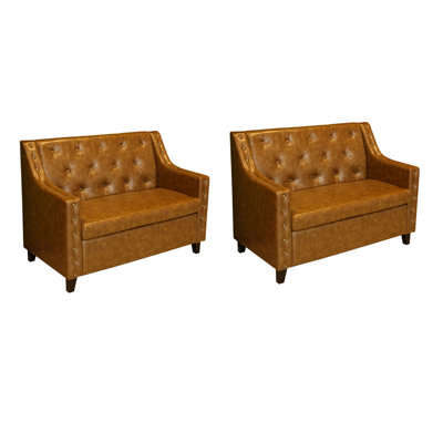 European-style Vintage Restaurant Cafe Bench Faux Leather Upholstered Bench