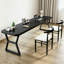 Bureau simple en bois massif de pin et métal noir-1054956845