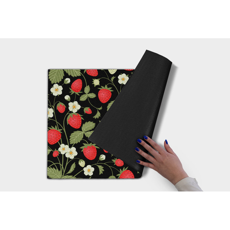 Non-Slip Floral Outdoor Doormat