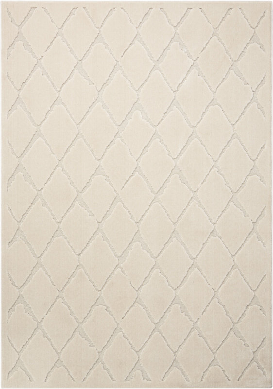 Gleam Geometric Area Rug in Ivory, Rectangle 5'3" x 7'3"