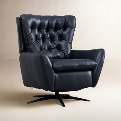 Harrington 31" Genuine Leather Swivel Power Recliner