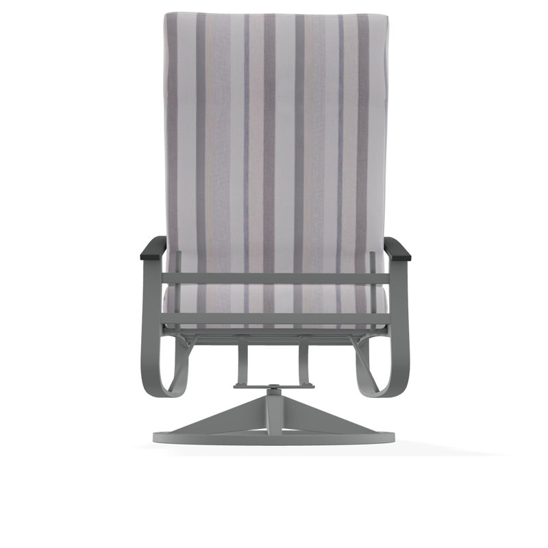 Belle Isle Outdoor Lounge Chair, Graphite, Dazzle