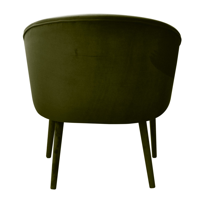 Upholstered Barrel Chair, Khaki