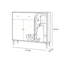 Armoire d'appoint peinte orange clair
