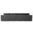 Compression Sectionals Sofa, 130 Inch Corduroy Modern U Shape for Home