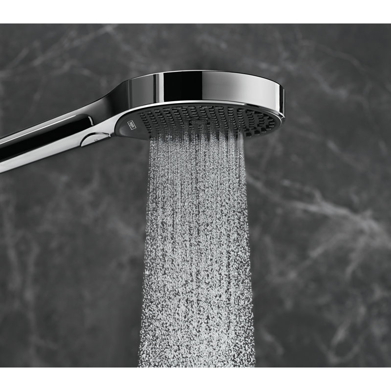 Hansgrohe Rainfinity Handheld 3-Jet Showerhead 130, Chrome, 1.75 GPM