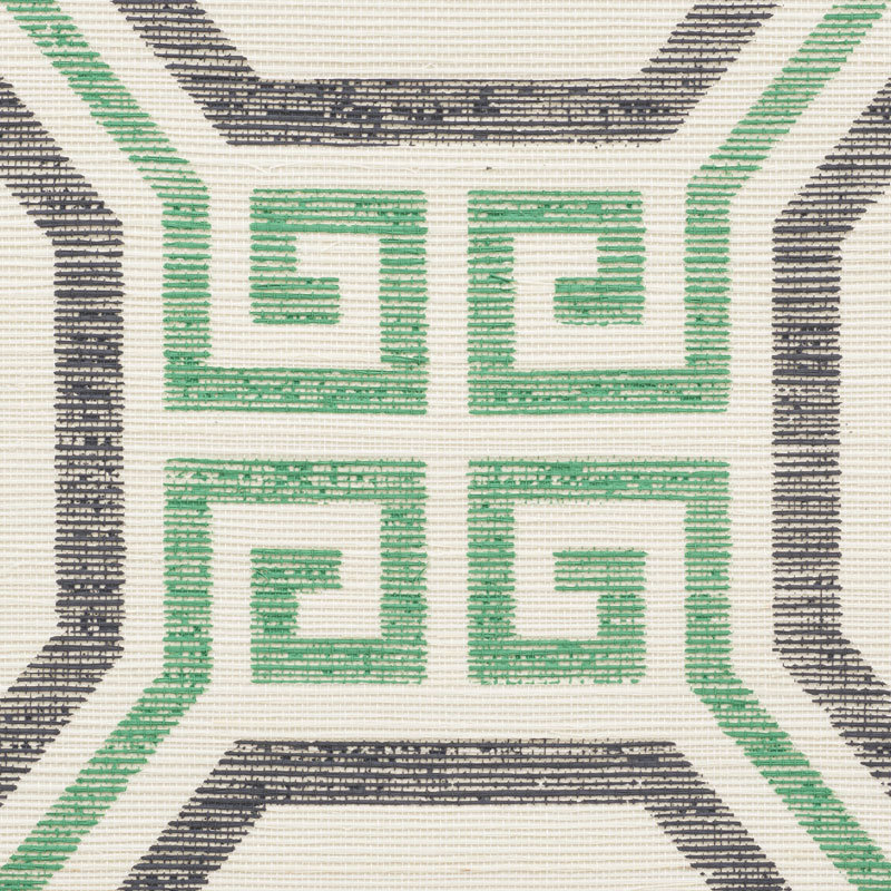 Papier peint Octavia Sisal, Jade