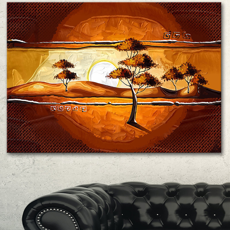 « africain motive art aquarelle », impression sur toile tendue, H 30 po x l 40 po x P 1 po