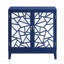 Armoire console à finition bleue