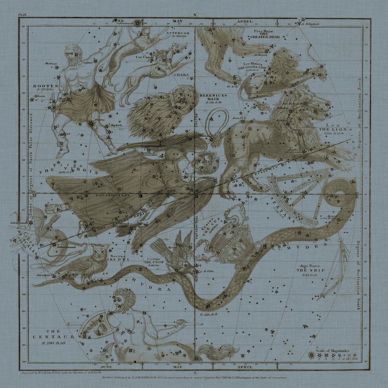Zodiac III - Wrapped Canvas Print, 30cm H x 30cm W x 3.8cm D