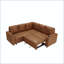 L-Shape Sectional Sofa Bed with Pull-Out Sleeper, Storage, and Cup Holders-132516606