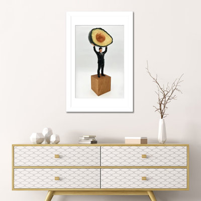 Avocado Man Wall Art Print - Framed Fine Art Paper