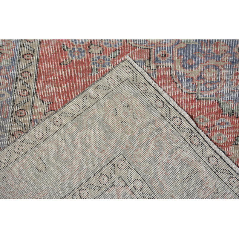 Tapis rétro, tapis de 5,8 x 9,4 pi, tapis turc, tapis de chambre à coucher, tapis Boho bleus, tapis de décoration intérieure