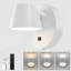 Applique murale à pile rechargeable à rotation sur 360 ° avec télécommande-122353355
