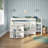 New Classic Midsleeper with a Pull Out Desk and 3 Drawer Chest