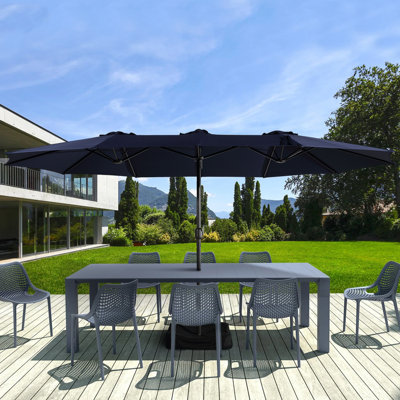 Parasol de marché 15 pi avec base