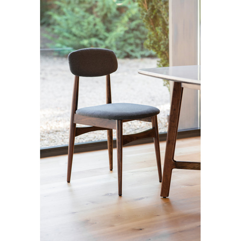 Wapakoneta Upholstered Solid Wood Dining Chair