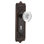 Egg & Dart Plate with Decorative Keyhole and Crystal Egg & Dart Knob
