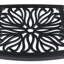 6 pièces de chaise de patio en fonte d'aluminium, structure noire, coussins bruns, fonte traditionnelle pour un look élégant, résistant aux intempéries et au revêtement, 6 pièces larges et empilables avec structure