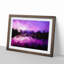 Purple Mountains in Abstract - Framed Print-55765433-55765435