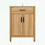 Meuble-lavabo de salle de bain avec tiroir rabattable, 2 portes à fermeture douce avec rangement pour porte et tablette réglable