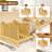 Bamboo Bread Slicer For Homemade Bread With Serrated Knife & Crumb Tray - Foldable Compact Bread Cutting Guide, Adjustable Bread Slicer, Bamboo Bread Cutter For Homemade Bread, Cakes, Bagels