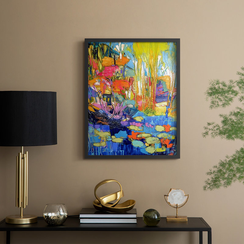 Série FLORAL DCVII - reproduction encadrée de qualité supérieure - prête à être accrochée - aucun clou requis
