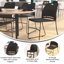 Hercules Series Commercial 660 LB. Chaises empilables en acier-72518794