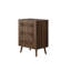 Commode 3 tiroirs, commode garde-robe moderne, armoire de rangement en bois, armoire de rangement pour commode, convenant au salon, à la chambre à coucher, au couloir (noyer)
