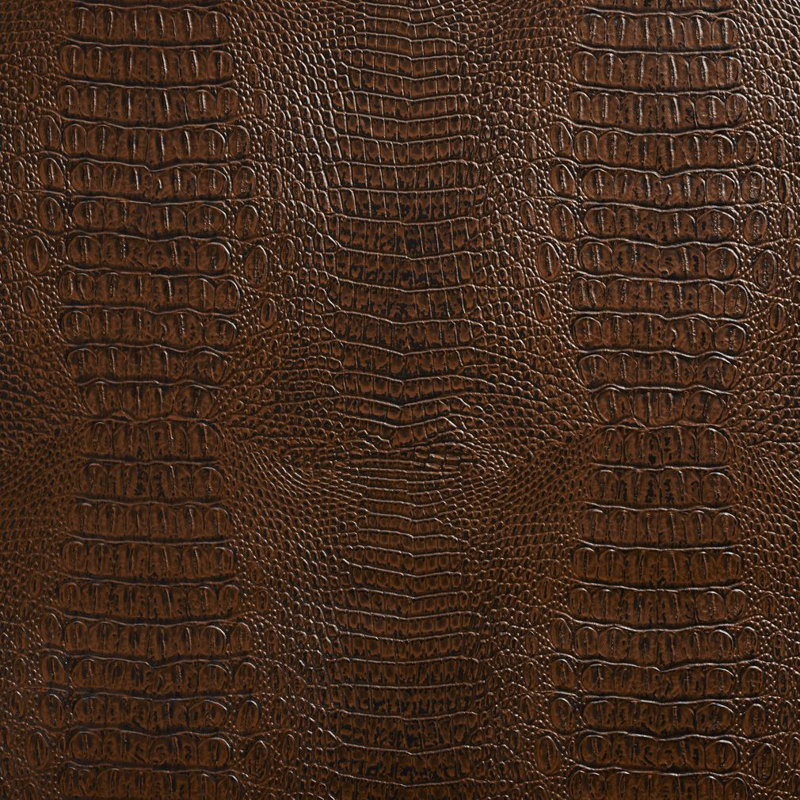 Vinyle imprimé crocodile, Brun