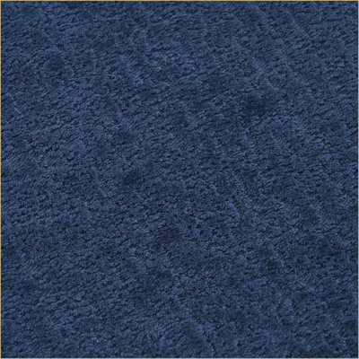 Canapé modulaire, canapé modulaire en chenille en L bleu marine avec méridienne incurvée pour le salon | Bleu marine | Mousse et ressort