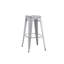 Tabourets de bar en métal sans dossier, légers, industriels, contemporains, rustiques, rétro, côtiers, vintage, sans dossier et 4 pieds (ensemble de 2)-1601390833-1601390828