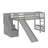 Twin Size Loft Bed With Slide-473335078
