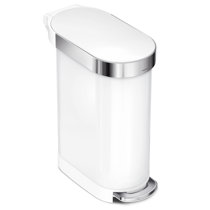 Rubbermaid 13 Gallon Rectangular Spring-Top Lid Wastebasket Trash Can,  White, 1 Piece - Ralphs