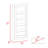 Bookcase, Vertical Design, Five Shelves -Black