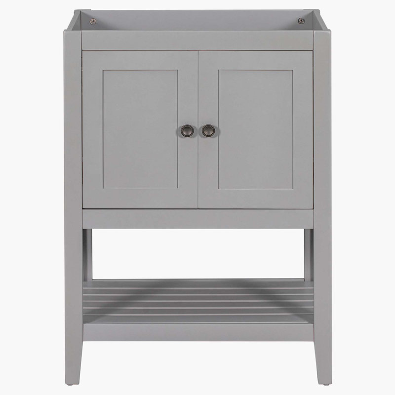 Charmant meuble-lavabo en bois massif avec rangement spacieux
