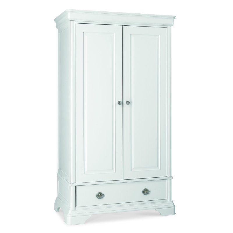 Aaden 2 Door Solid + Manufactured Wood Wardrobe