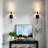 Rechargeable Battery Operated Wall Sconces, Set Of 2 With Wireless Remote - Dimmable Modern Cordless Wall Lights For Bedroom, Living Room, Hallway-399979009
