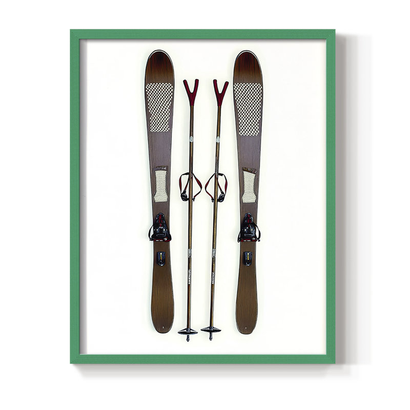 Reproduction encadrée - bois massif, H 30 po x l 24 po, Vert