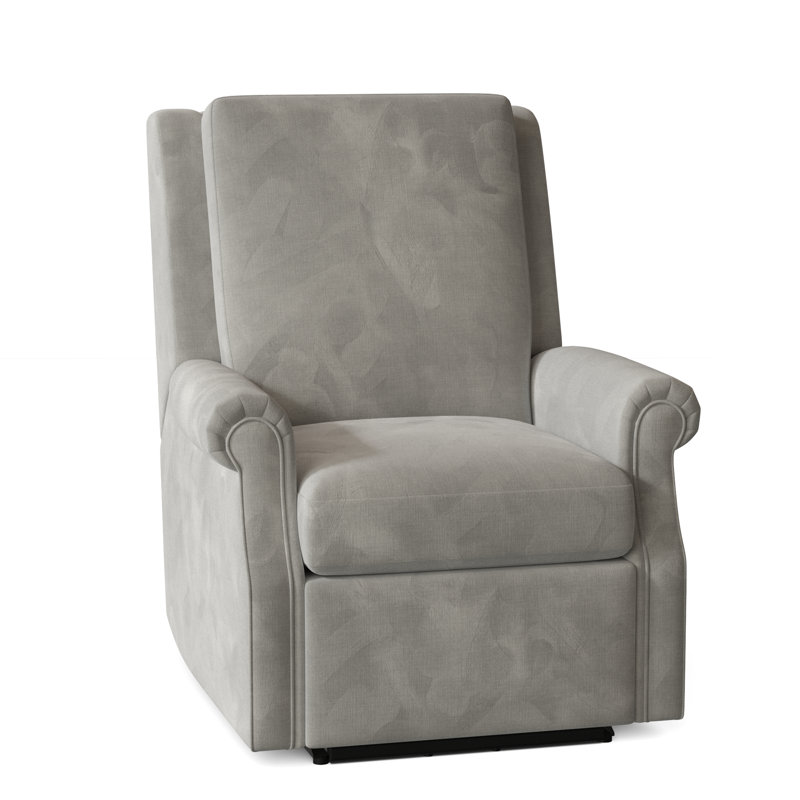 Roll Arm 32.5" Wide Standard Recliner, Manual, Swivel Glider, 9953 Pewter