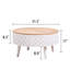 Table basse ronde avec rangement