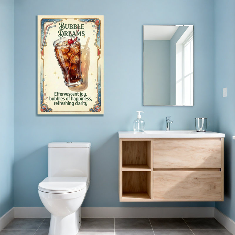 «Fashion Bubble Dreams Cocktail», reproduction d'art, H 20 po x l 30 po