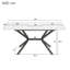 Rollingdam Extendable Metal Base Dining Table