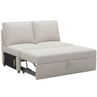 Rafael Armless Pullout Sleeper Sofa Module